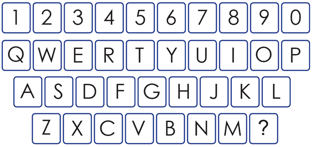 alphabet board qwerty speak up and be safe from abuse